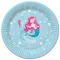 Sirena Pastel papirnati tanjuri 8 komada 18 cm