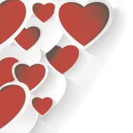 Ljubav 3D Hearts salveta 20 komada 33x33 cm