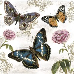 Pillangó Retro Background szalvéta 20 db-os 33x33 cm