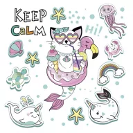 Životinje Cat Vibes salveta 20 komada 33x33 cm