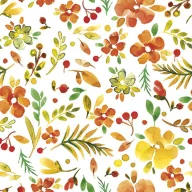 Cvijet Watercolour Millefleur salveta 20 komada 33x33 cm