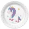 Jednorog Magical Star papirnati tanjur 8 komada 22,7 cm