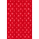 Šareno White Dots Crveni papirni stolnjak 120x180 cm