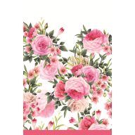   Šareno Twigs with Leaves Ružičasti papirnati stolnjak 120x180 cm