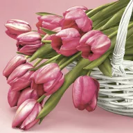 Tulipán Falling szalvéta 20 db-os 33x33 cm
