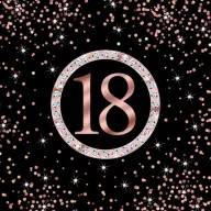   Sretan rođendan Rose Gold Happy Birthday 18 salveta 20 komada 33x33 cm