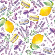   Keksić Limes and Lavender Macaron salveta 20 komada 33x33 cm
