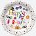 Happy Birthday Funny papírtányér 8 db-os 22,7 cm