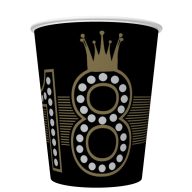   Sretan rođendan Hollywood Style Happy Birthday 18 papirna čaša 8 kom 250 ml