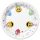 Smiley Icons&Balloons papírtányér 8 db-os 22,7 cm