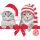 Cicás Christmas Hats szalvéta 20 db-os 33x33 cm