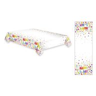   Sretan rođendan Dots Happy Birthday papirnati stolnjak 120x180 cm