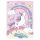 Unikornis Rainbow A/4 gumis mappa