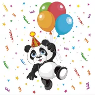 Životinje Funny Panda salveta 20 kom 33x33 cm
