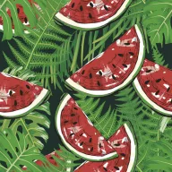 Voće Fern Leaves Salveta lubenica 20 kom 33x33 cm