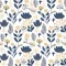 Virág Scandinavian Floral szalvéta 20 db-os 33x33 cm