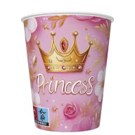 Princeze Crown Papirnate čaše s princezom 8 komada 250 ml