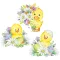 Uskrs Cute Chickens salveta 20 kom 33x33 cm
