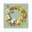 Húsvét Vintage Wreath szalvéta 20 db-os 33x33 cm