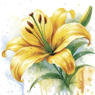 Cvijet Yellow Lily salveta 20 kom 33x33 cm