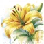 Cvijet Yellow Lily salveta 20 kom 33x33 cm