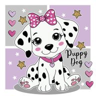 Állatos Charming Puppy szalvéta 20 db-os 33x33 cm