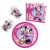 Disney Minnie party szett junior 23cm-es tányérral 36db-os