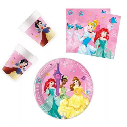 Disney Hercegnők party szett 20cm-es tányérral 36db-os