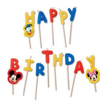 Disney Mickey Happy Birthday gyertya
