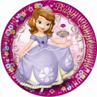 Disney Sofia First papirnati tanjur, 8 kom, 23 cm