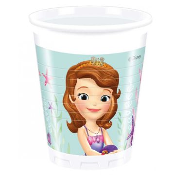   Disney Sofia Pearl of the Sea, Szófia Műanyag pohár 8 db-os 200 ml