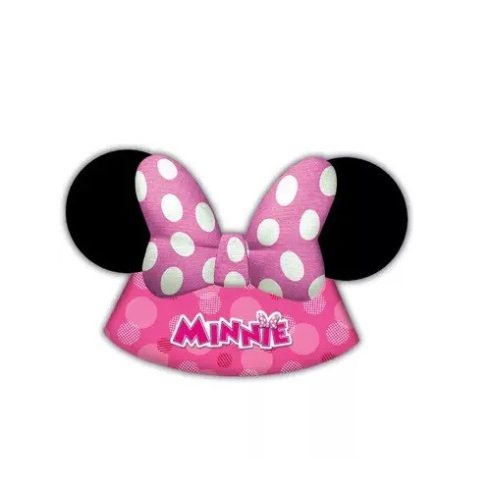 Disney Minnie party kalap csákó pöttyös 6 db-os