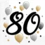 Sretan rođendan Milestone Happy Birthday 80 salveta 20 komada 33x33 cm