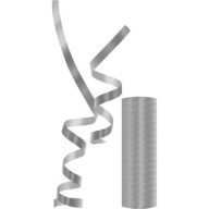 Šareno Metallic Srebrna serpentinska traka