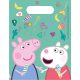 Peppa malac Messy Play ajándéktasak, ajándékzacskó 6 db-os