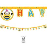 Minyonok The Rise of Gru Happy Birthday felirat FSC 2 m