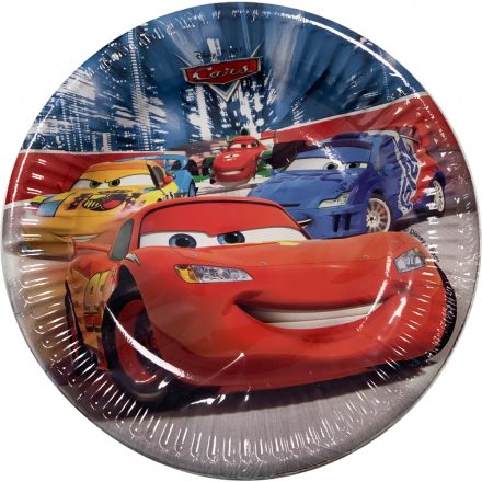 Disney Cars Classic, Verdák Papírtányér 8 db-os 19,5 cm