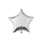 Ezüst csillag Silver fólia lufi 46 cm