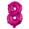 Brojevi Hot Pink Roza folijski balon broj 8 95 cm