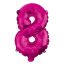 Brojevi Hot Pink Roza folijski balon broj 8 95 cm