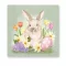 Uskrs Bunny and Flowers salveta 20 kom 33x33 cm