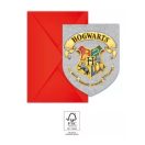 Harry Potter Hogwarts Houses pozivnica za zabavu, 6 komada FSC