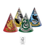   Harry Potter Hogwarts Houses party šešir, češalj 6 kom FSC