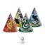Harry Potter Hogwarts Houses party šešir, češalj 6 kom FSC