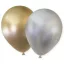 Sretan rođendan Shiny Zlatno-srebrni balon, 6 kom