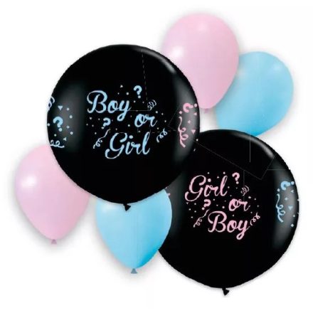 Gender reveal, Fiú vagy Lány léggömb, lufi szett