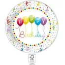 Sretan rođendan Streamers Happy Birthday papirnati tanjur 8 komadna 23 cm FSC