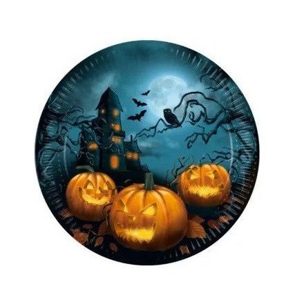 Halloween Sensations papírtányér 8 db-os 23 cm FSC