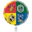 Harry Potter Hogwarts Houses papirnati tanjur, pakiranje od 8 kom, 23 cm FSC