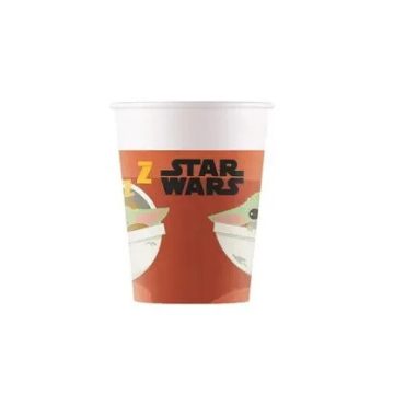 Star Wars mandalorian papír pohár 8 db-os 200ml